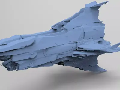 Star Glider Ship 3 3D model