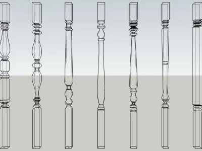 Baluster 3D Sletchup Model Download 3D model