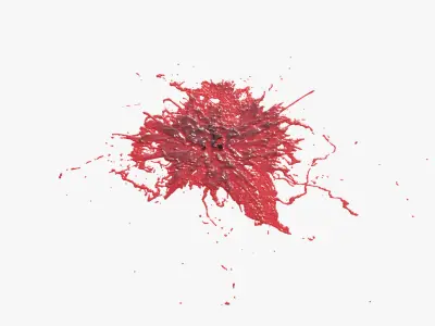 Swirly Blood Splatter Vol2 5 3D model