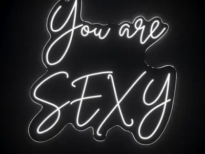 You Are Sexy Neon Sign 3D model