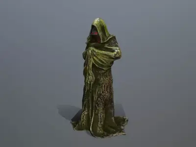 old statue Low-poly 3D model