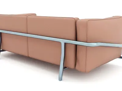 Continental-Sofa leather sofa Free 3D model