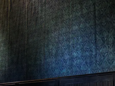 Victorian Blue Wallpaper Texture Texture
