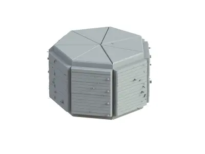 Sci Fi Object No 3385 Low Poly Low-poly 3D model
