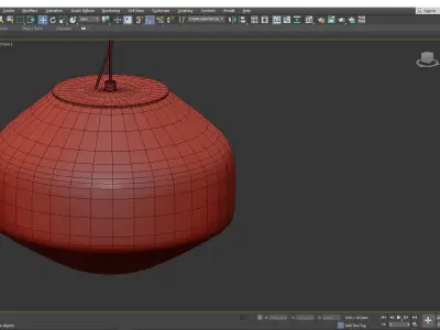 Aerostat LED Pendant Light Low-poly 3D model
