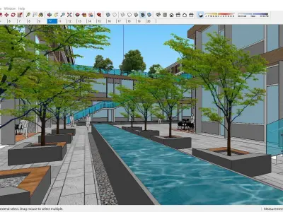 Sketchup School and University 132 3D model