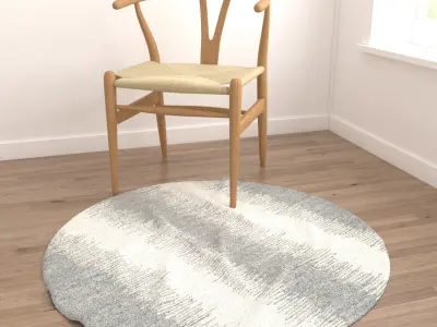 Round Rug Set 260 3D model