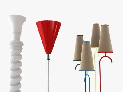 floor lamps 3D model
