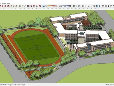 Sketchup School and University K9 3D model