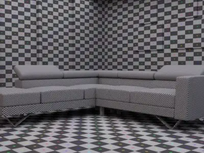 Living Room Sofa 3D model