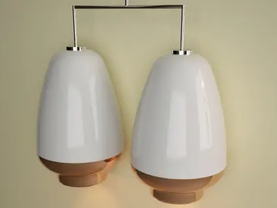 Evermotion Sconce - Ceramic - Aplik - Stalactite Free 3D model