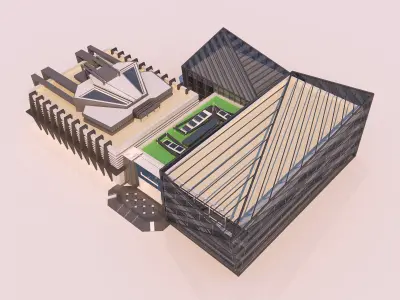 0037 - Art Center - 2021 - 01 - Design 06 - 2D Plans - 3D Files 3D model