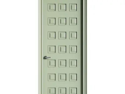 Modern entrance door 66 3D model