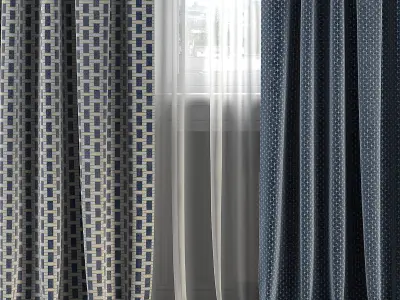 Curtain Set 294 3D model
