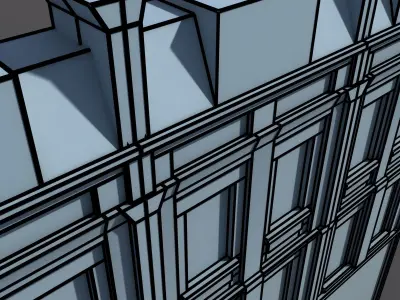 Apartment House 48 Low-poly 3D model