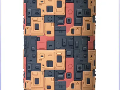 SciFi Seamless Texture Texture 10