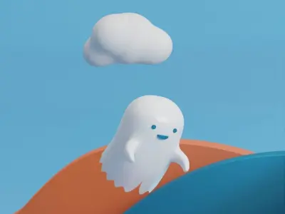 Halloween Podium Includes Lighting Setup 3D model