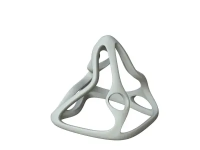 SciFi Cube Object No 62896 Low Poly Shape Low-poly 3D model