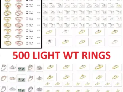 500 Light wt ring  3D Model Pack