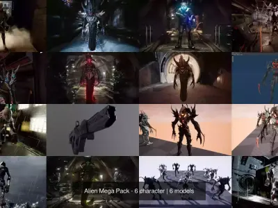 Alien Mega Pack - 6 character