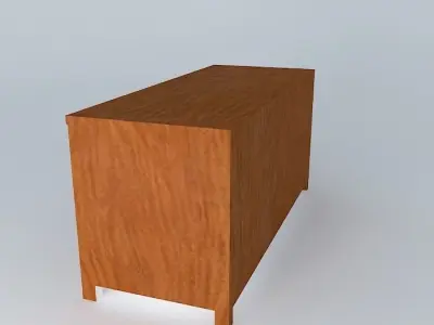 Glass door cabinet Free 3D model
