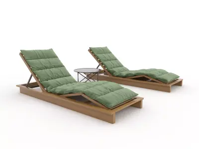 Sun Lounger 23 3D model