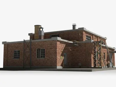 Factory xx4 Low-poly 3D model purchase