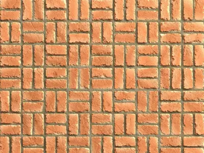 Materials 7- Brick Tiles PBR in 4 Patterns Texture