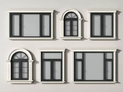 modern windows glass Sliding Architecture 3D model order