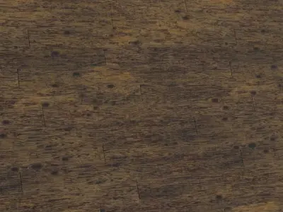 Antique Weathered Pine Wood Planks PBR Seamless Texture