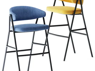Bar stool Chia by Parla Design 3D model