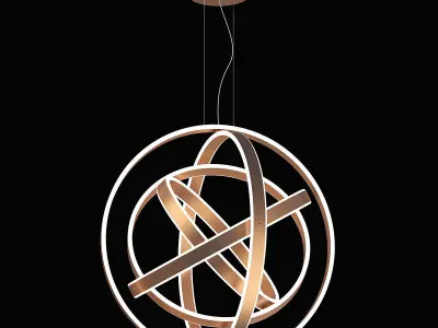 7472xx Saturno Lightstar Pendant chandelier 3D model