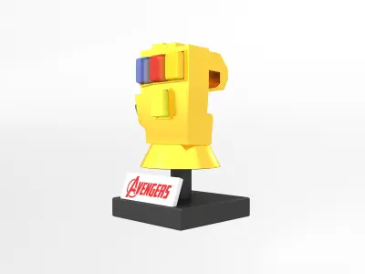 Lego Infinity Gauntlet v2 003 Low-poly 3D model