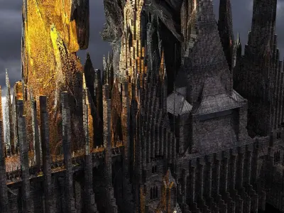 Wizarding Castle Mountain 2  3D model
