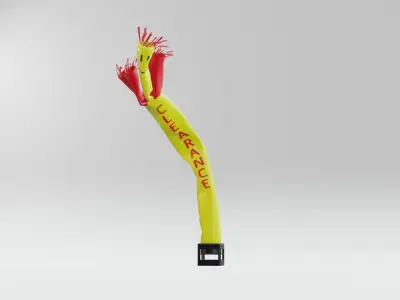 Skydancer air dancer wacky waving inflatable tube man animation 3D model