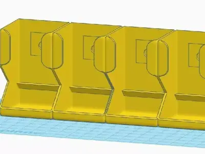 Nespresso Capsule - Wall mounted holder 3D print model