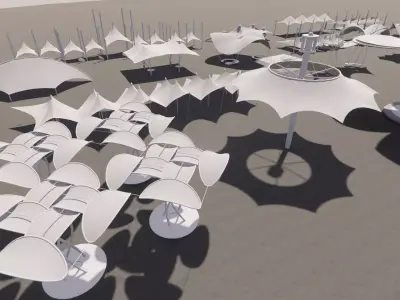 Tensile Structures Collection -A17 3D model