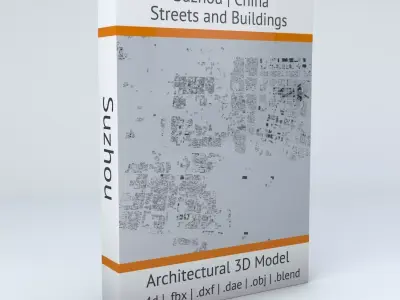 Suzhou Streets and Buildings 3D model