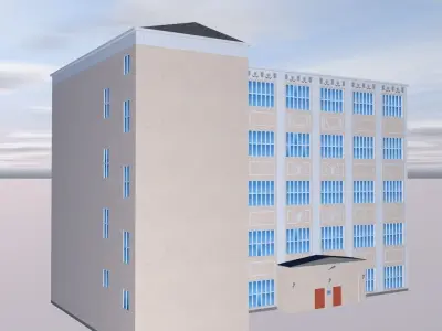 Flat house 3D model purchase
