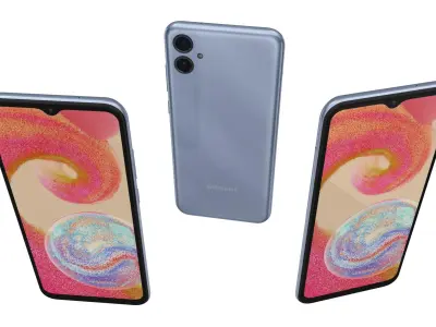 Samsung Galaxy A04e Light Blue 3D model