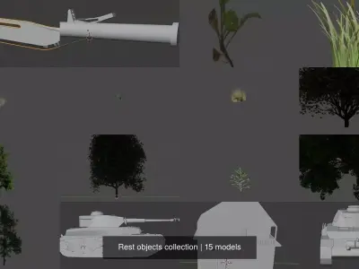 Rest objects collection 3D Model Pack