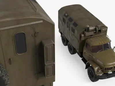  Army Utility Truck ZIL-131 KUNG with Interior 