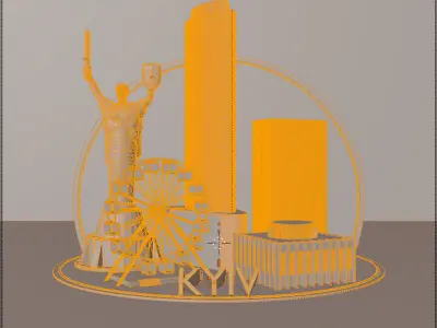 Kyiv city Free 3D model