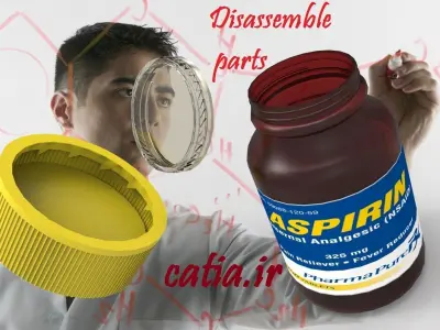 drug bottle Free 3D model