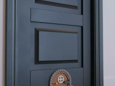 Hobbit Fantasy cat door 3D print model