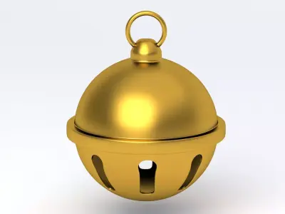 Jingle bell Gold 3D model