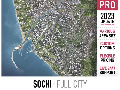 Sochi Low-poly 3D model