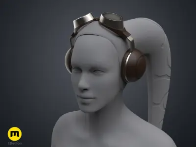 Hera Syndullas Flight Goggles - Star Wars 3D print model