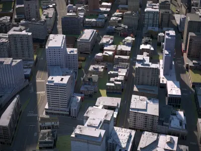 City 39 Low-poly 3D model