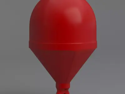 Sea Buoy Red 3D model